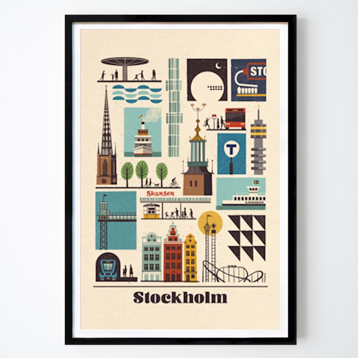 Stockholm Poster: Stockholm von PEPKIX