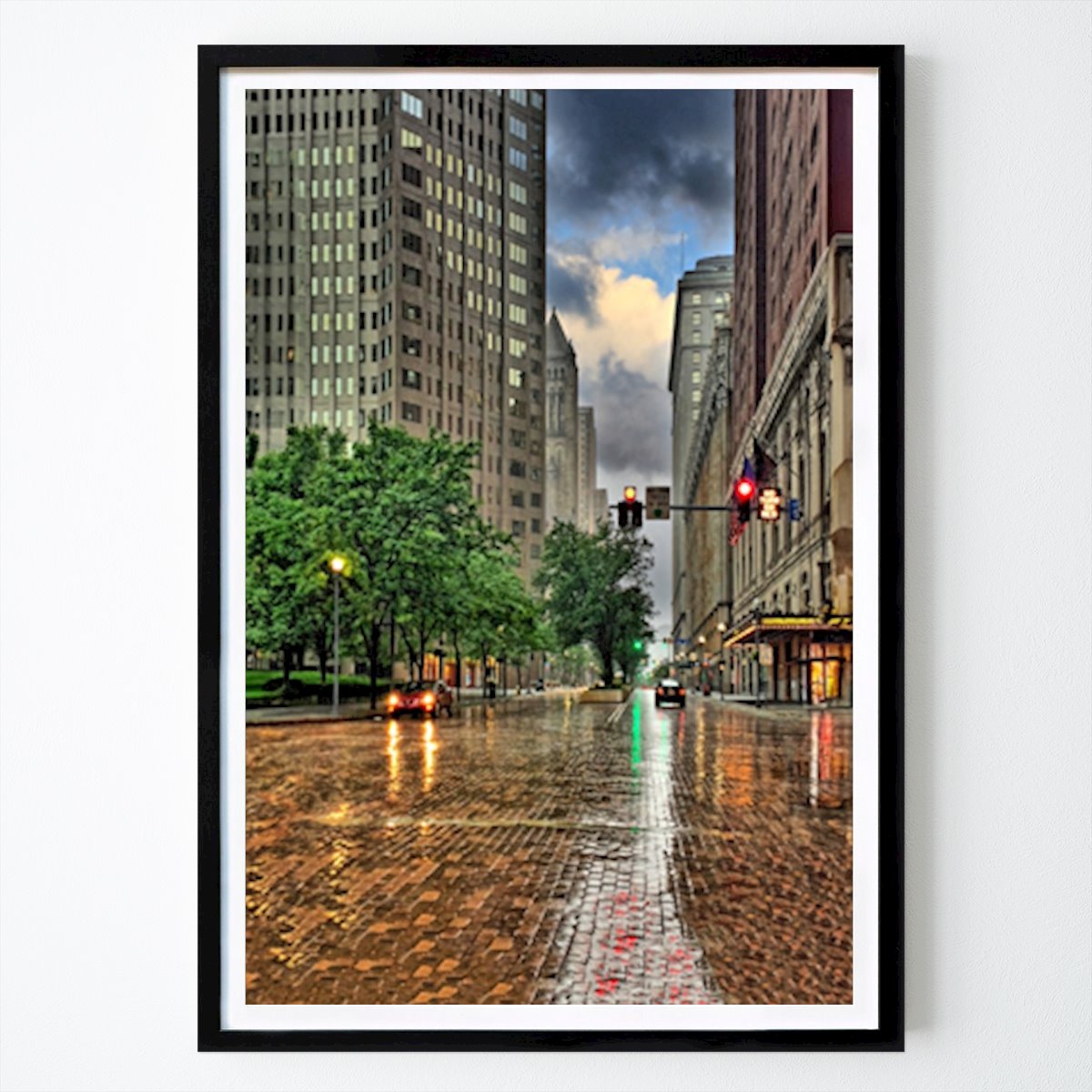 New York Poster: New York City after Rain by Peter Mast