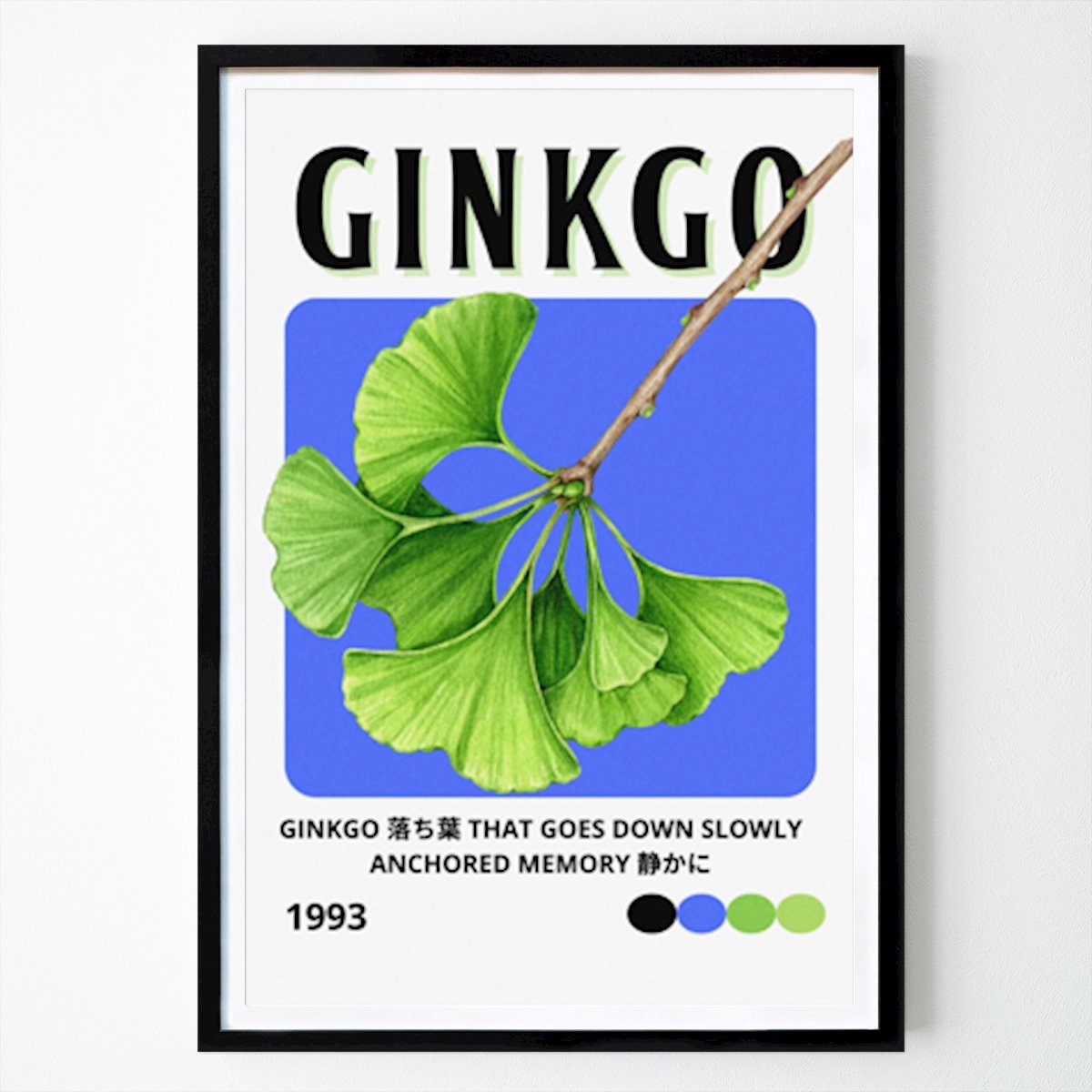 Kukat & Kasvit Juliste: Ginkgo-lehdet tekijänä Edson ramos