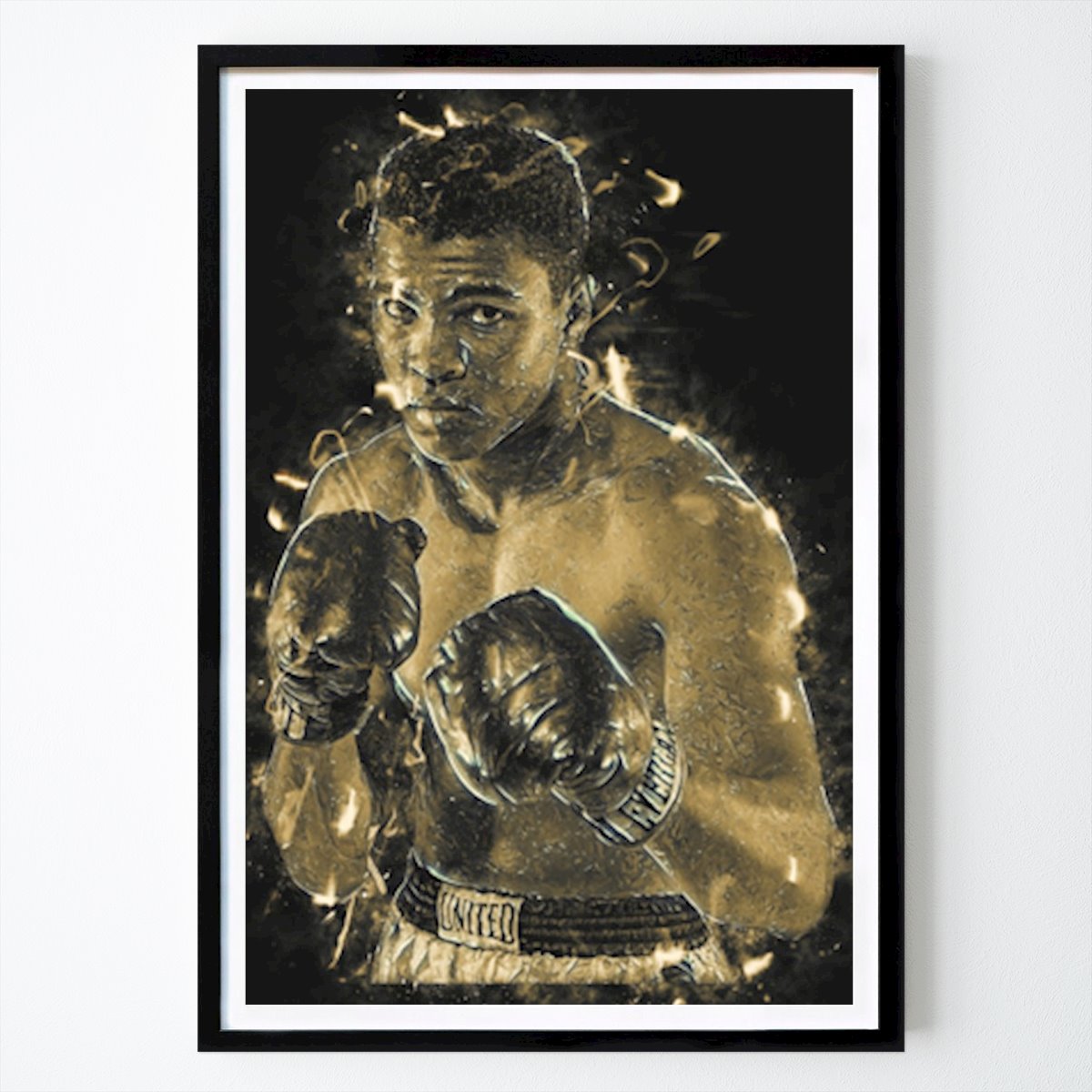 Freizeit Poster: Muhammad Ali Kämpfer von Boxing artistic