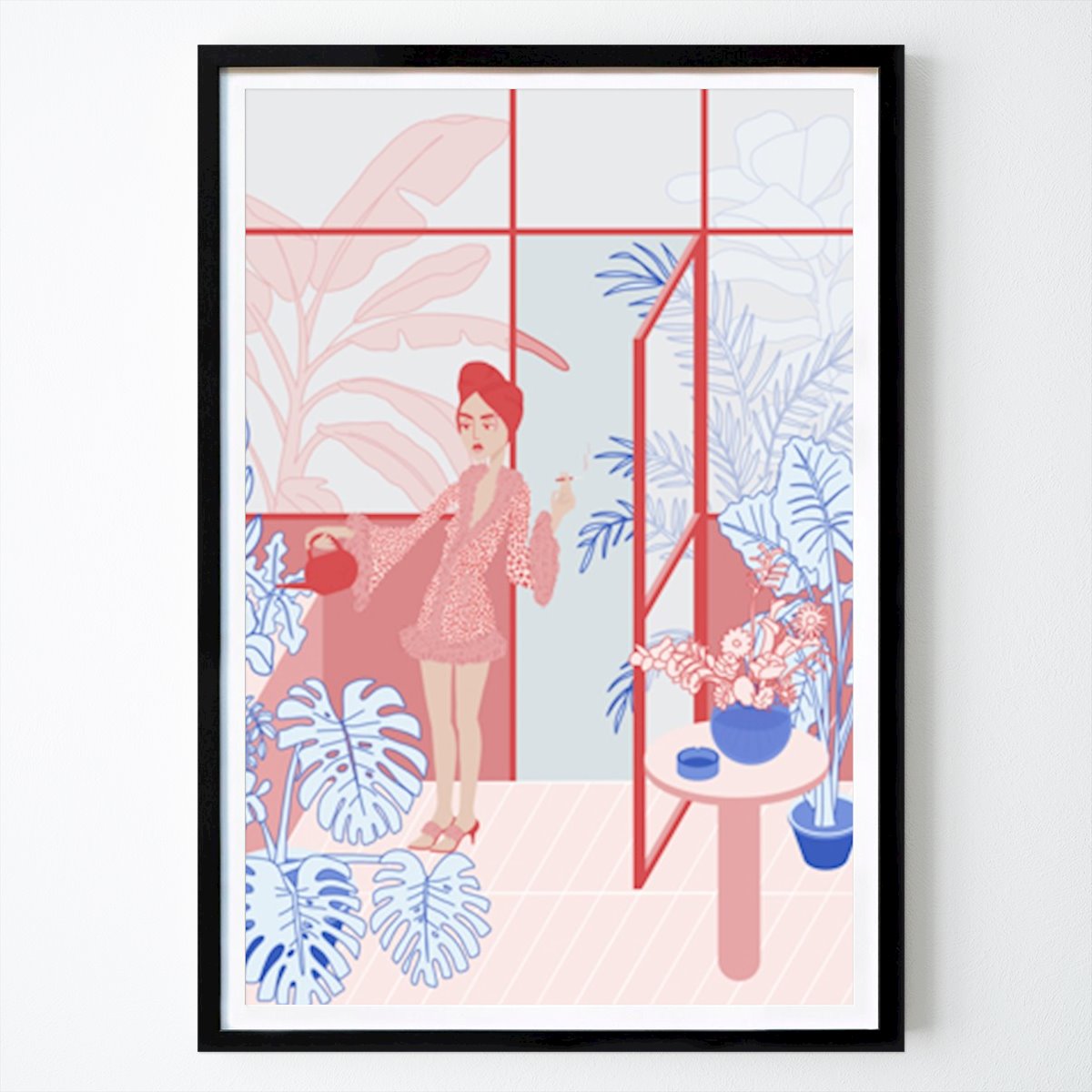 Blomster & Planter Plakat: Drivhus av Sinasdrawings