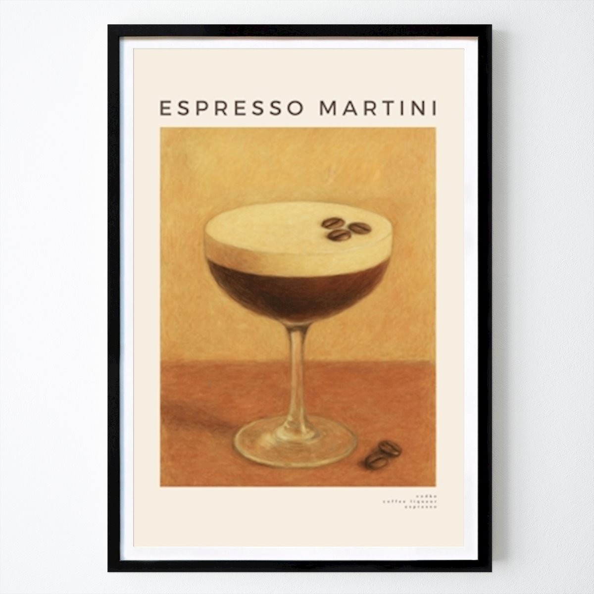 Kitchen Poster: Espresso Martini by Mathilda Bergstrand