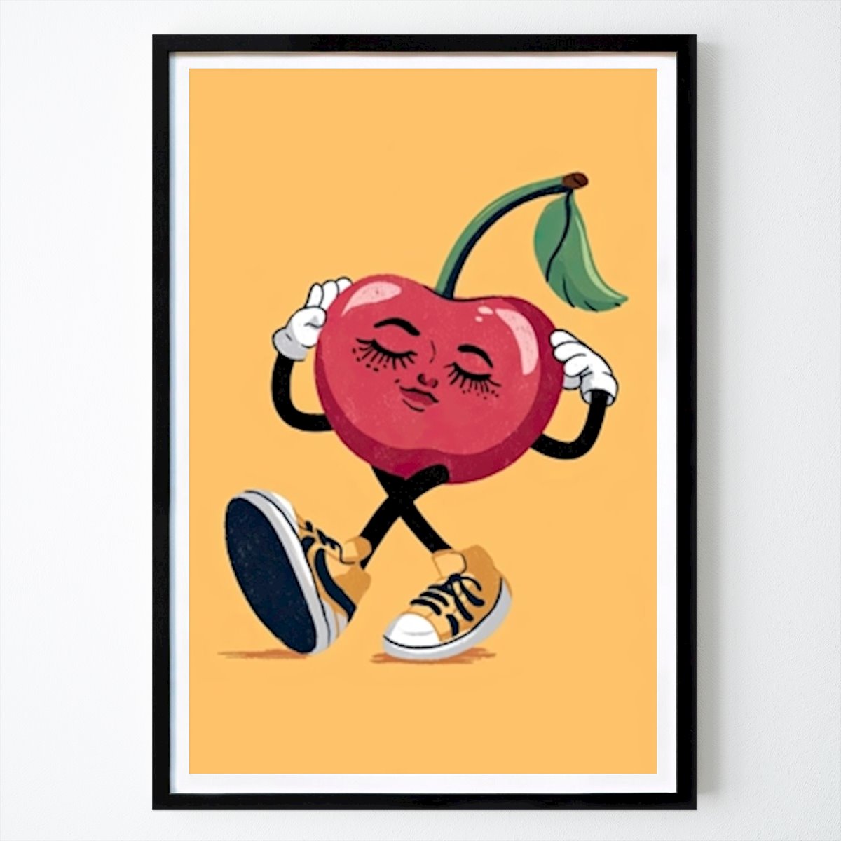 Enfants Affiche: Cerise dansante Cool par Happy Kids Posters