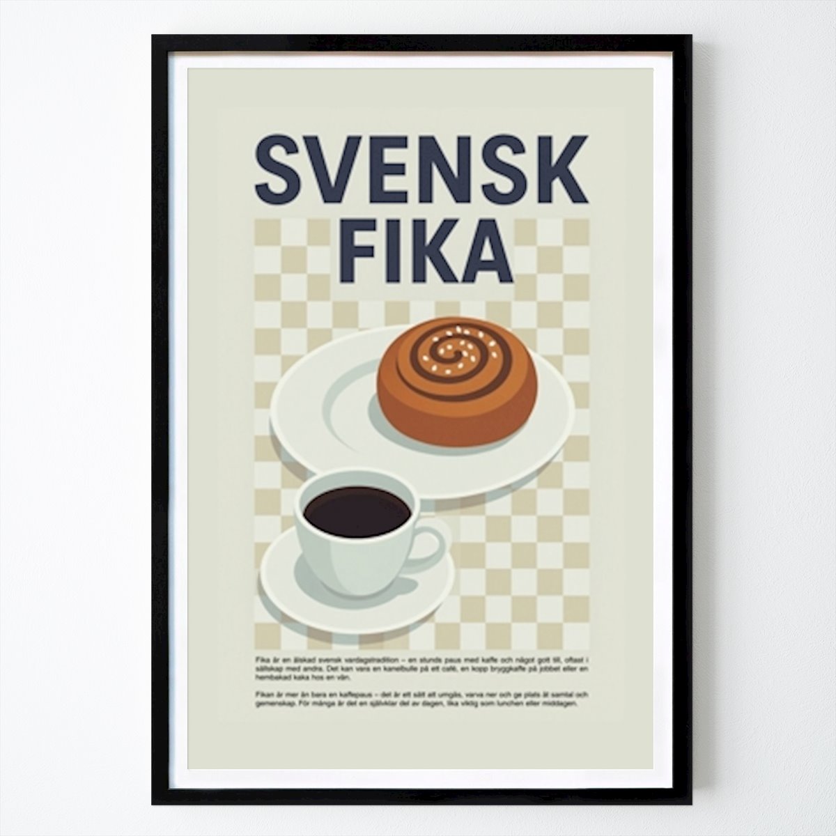 Kjøkken Plakat: Svensk fika av Mathilda Bergstrand