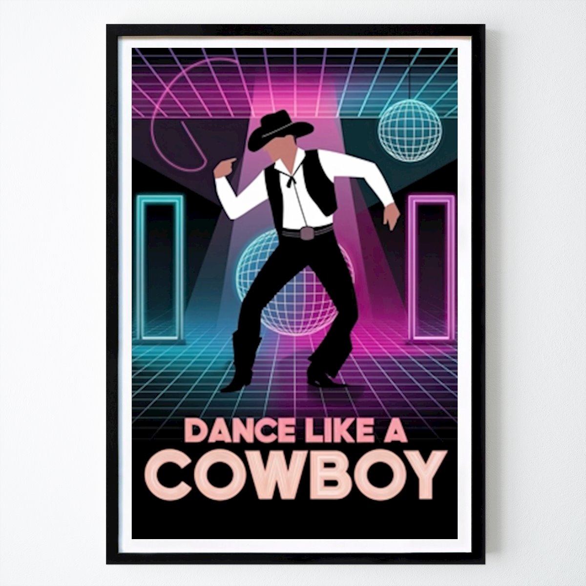 Retro & Vintage Poster: Dance Like a Cowboy by Not My First Rodeo Prints