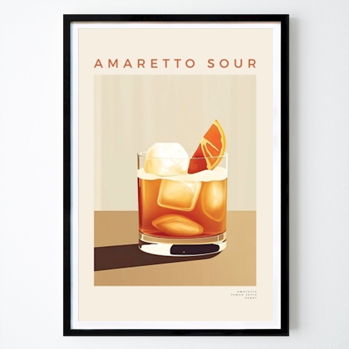 Taide Juliste: Amaretto Sour tekijänä Mathilda Bergstrand