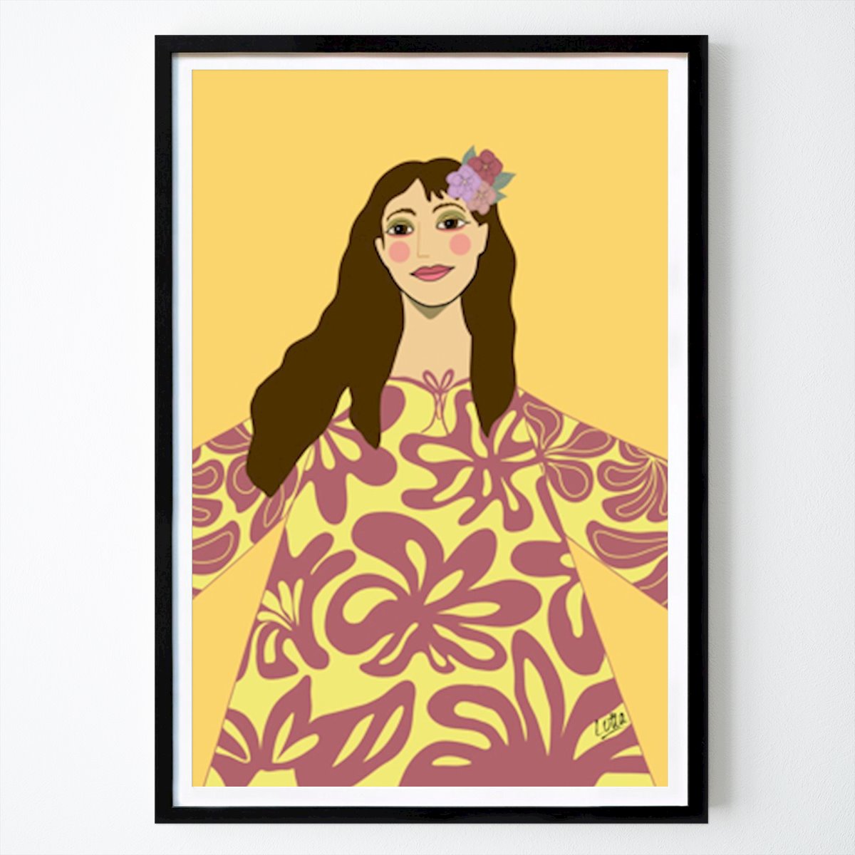 Blumen & Pflanzen Poster: Parkett von Lotta Wanner