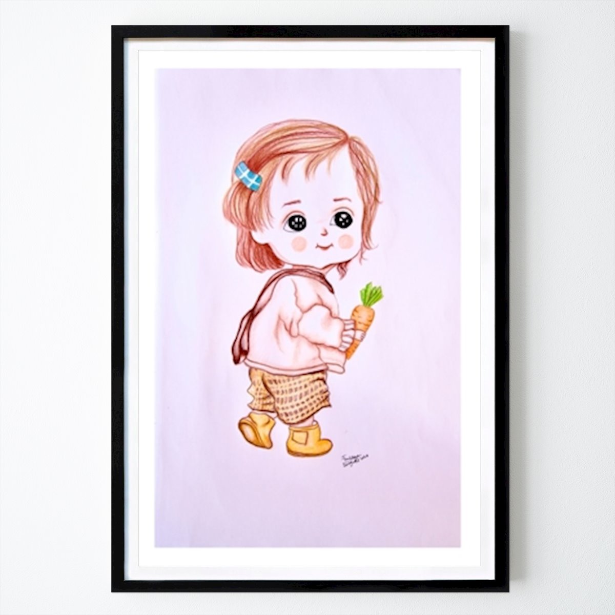 People & Portrait Poster: Tender like me by Fawzia Rahimi