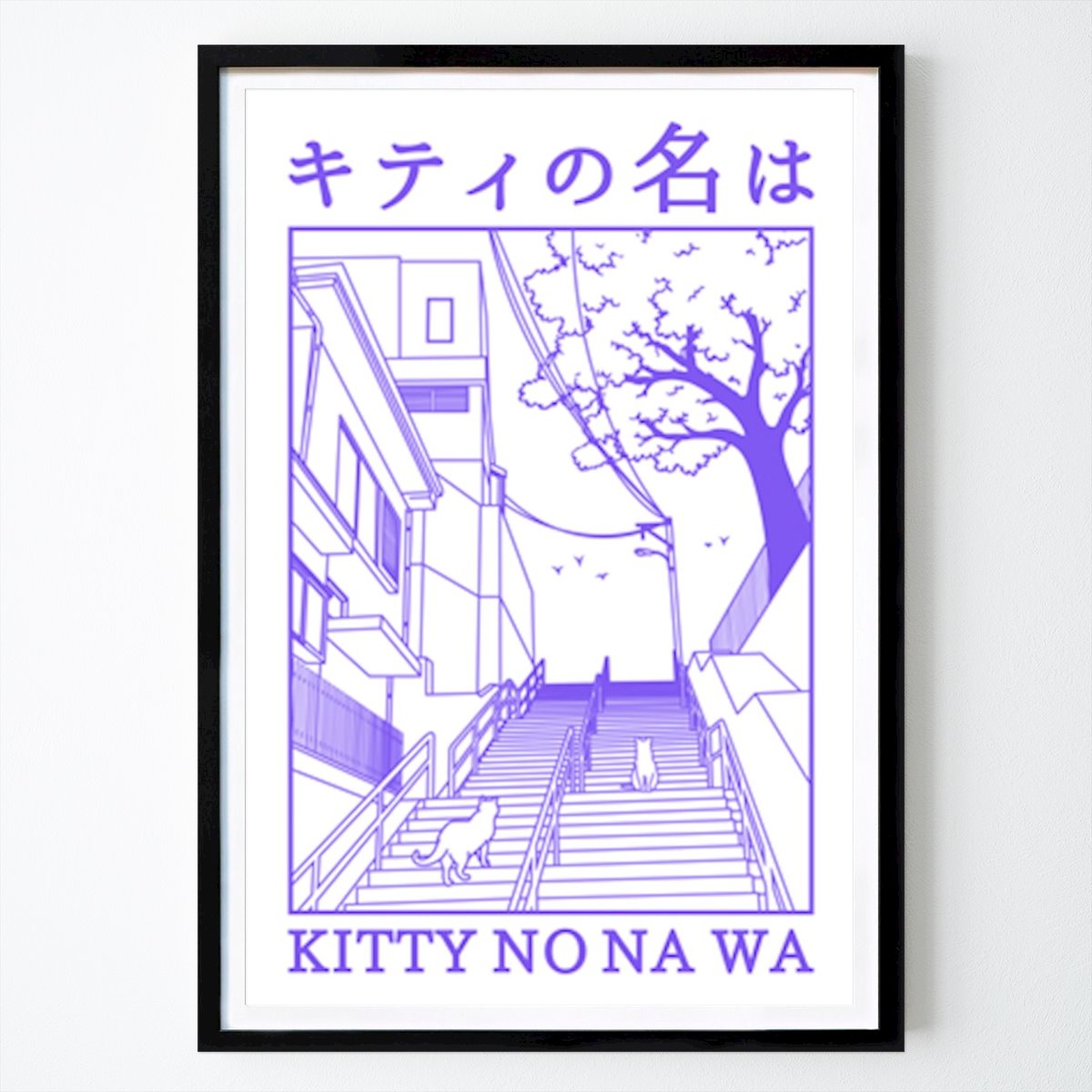 Kitty No Na Wa Poster von FAA Grafica – Blumen & Pflanzen Wandbild – Printler