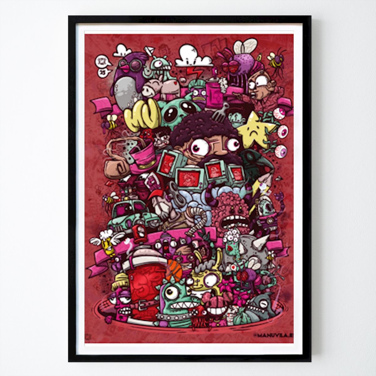 Ilustración Póster: Delirios ilustrados de Manuel Vila