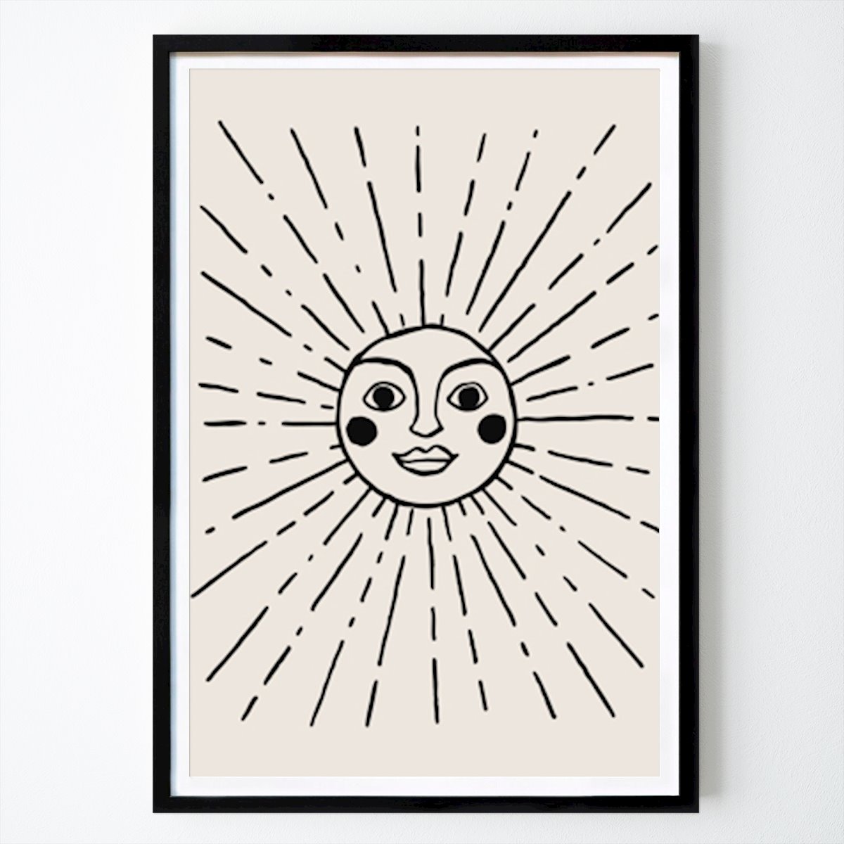 Preto e branco Poster: O sol de Me And The Moon