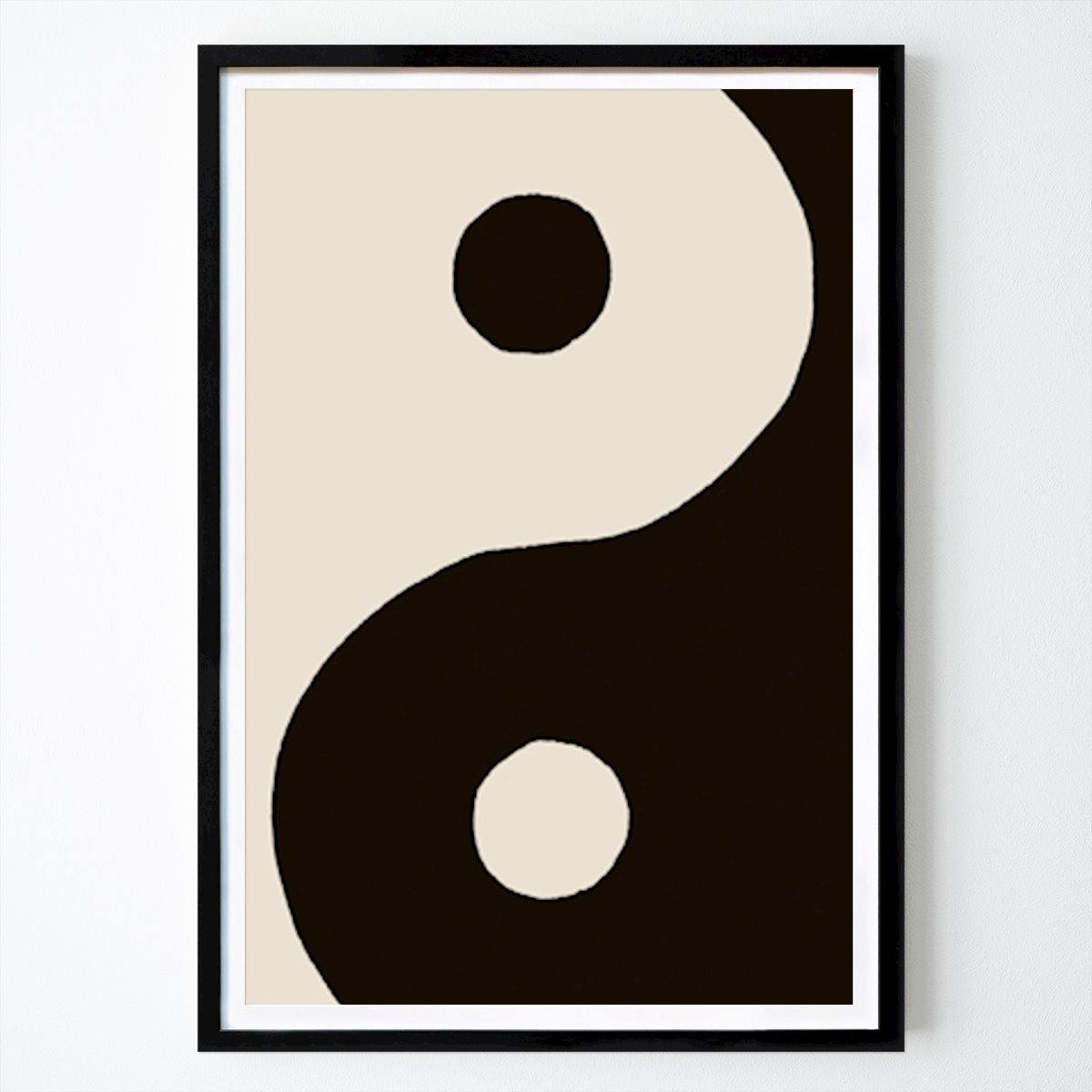 Abstraktes Poster: Yin & Yang von Me And The Moon
