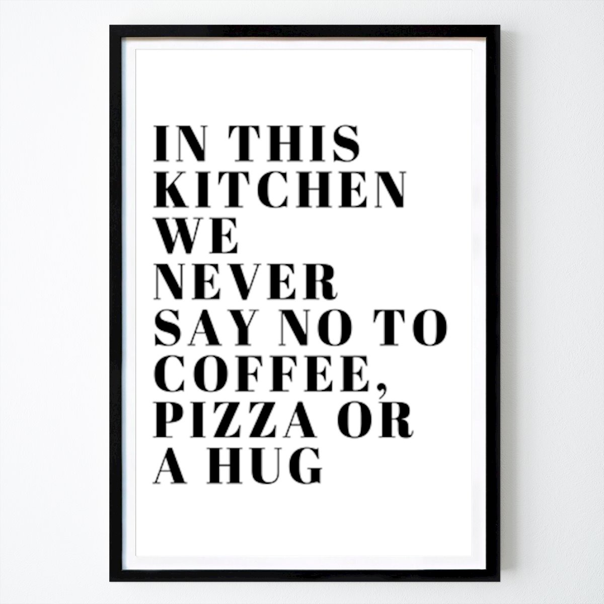 Kitchen Poster: IN THIS KITCHEN WE NEVER SAY.. by ArtDesign by KBK