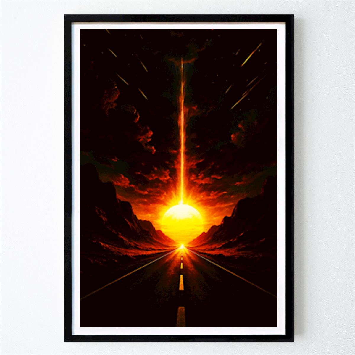 Retro & Vintage Poster: Dusk on the Retro Coast av Nature