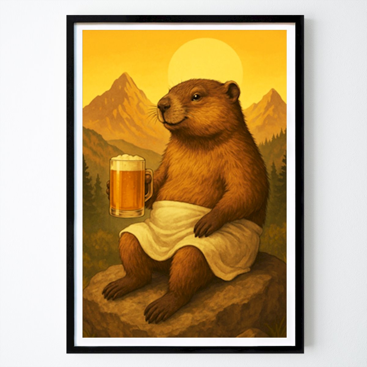Byer & Steder Plakat: Groundhog gullklokke av Gendex.rudy