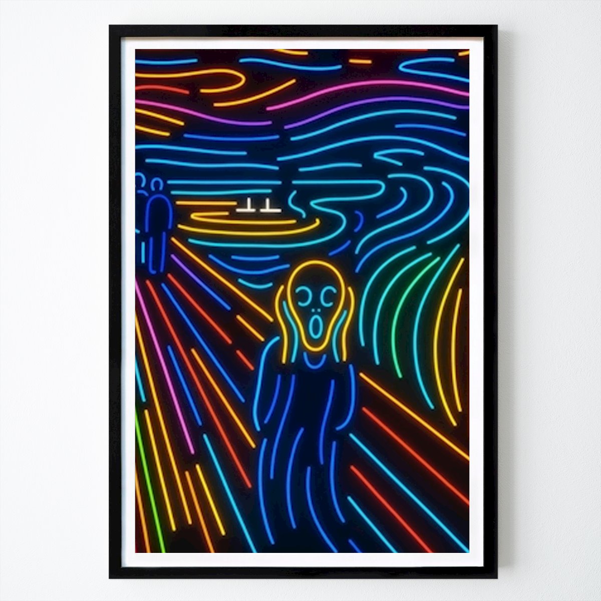 Abstraktes Poster: Der Schrei von Luck Man