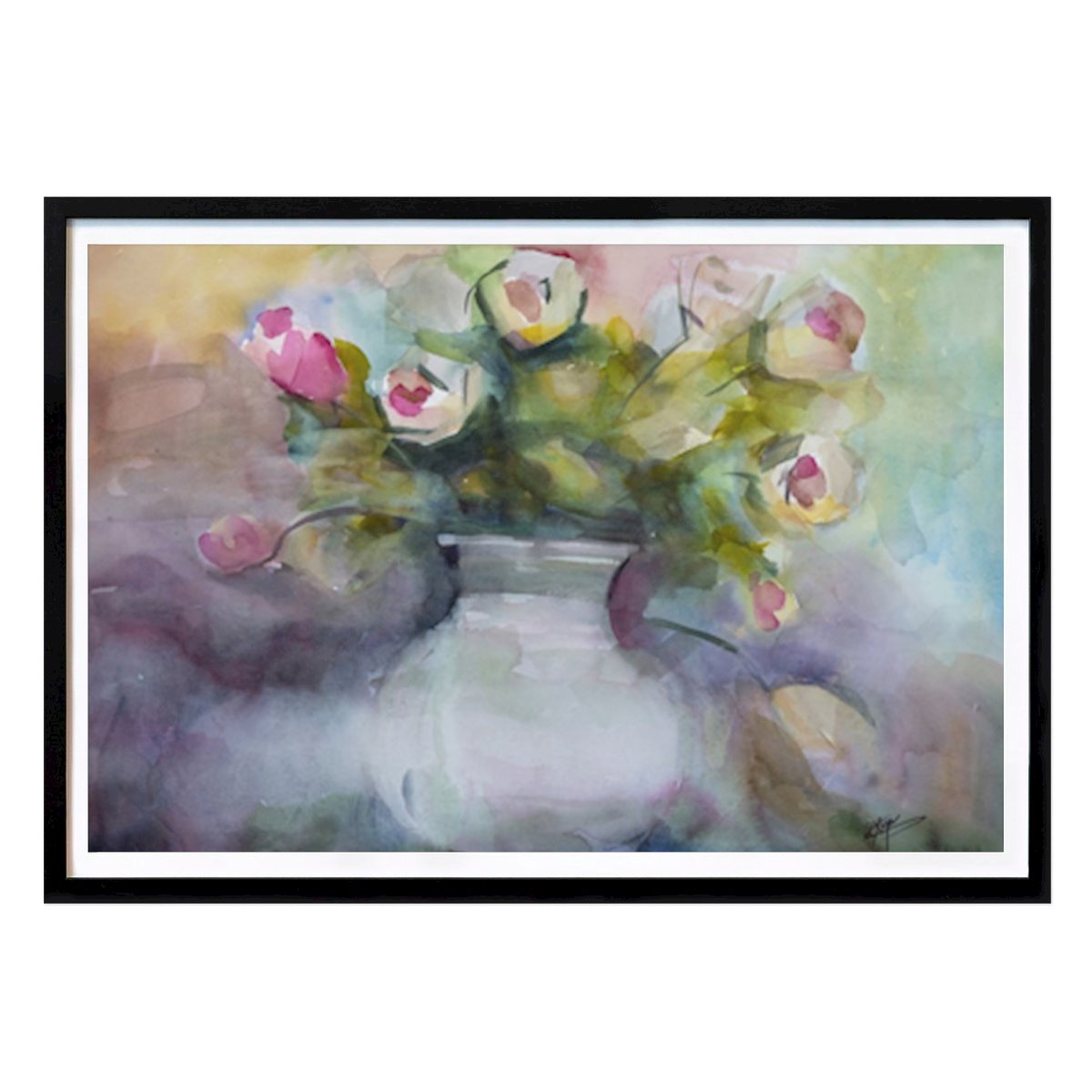 Botanical Poster: Vase and Bloom by Stoian Hitrov