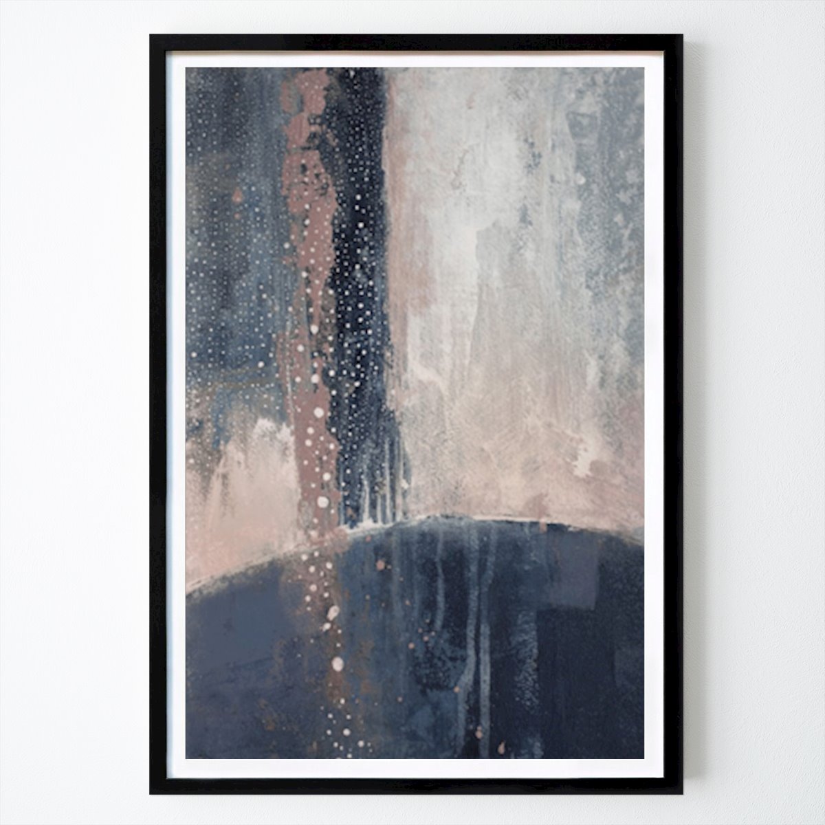 Abstracte kunst Poster: Zacht Contrast Abstract van Elżbieta Szczepaniak