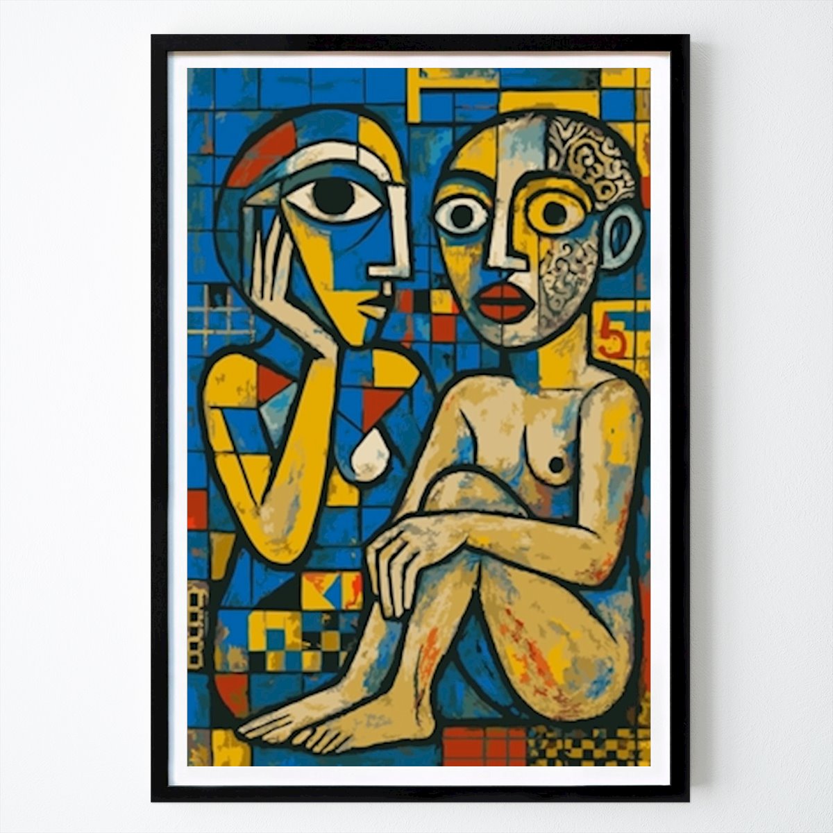 Abstrato Poster: Uma fusão de perspectivas de Wall painting