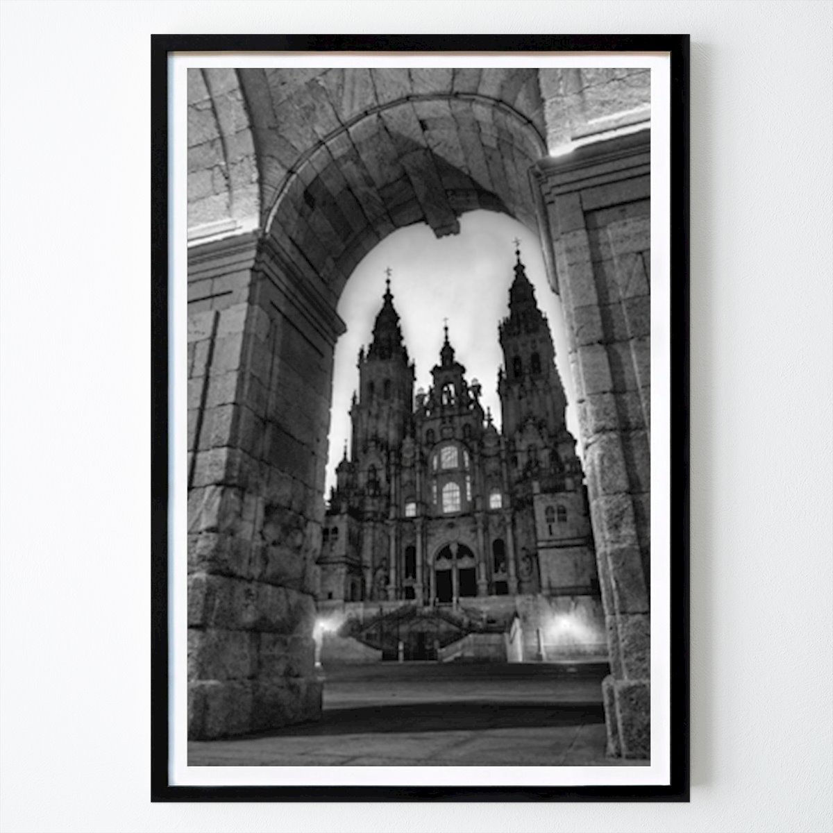 Retro & Vintage Póster: Santiago Cathedral Framed Arch de Vicen Design