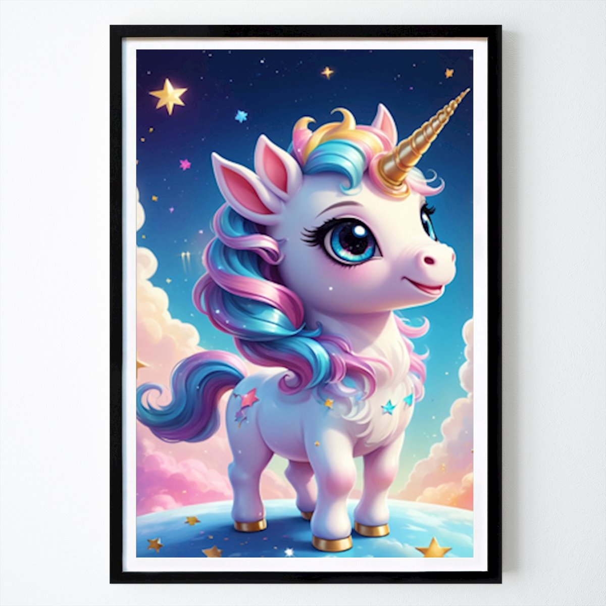 Arte Poster: Cute Unicorn di Tran