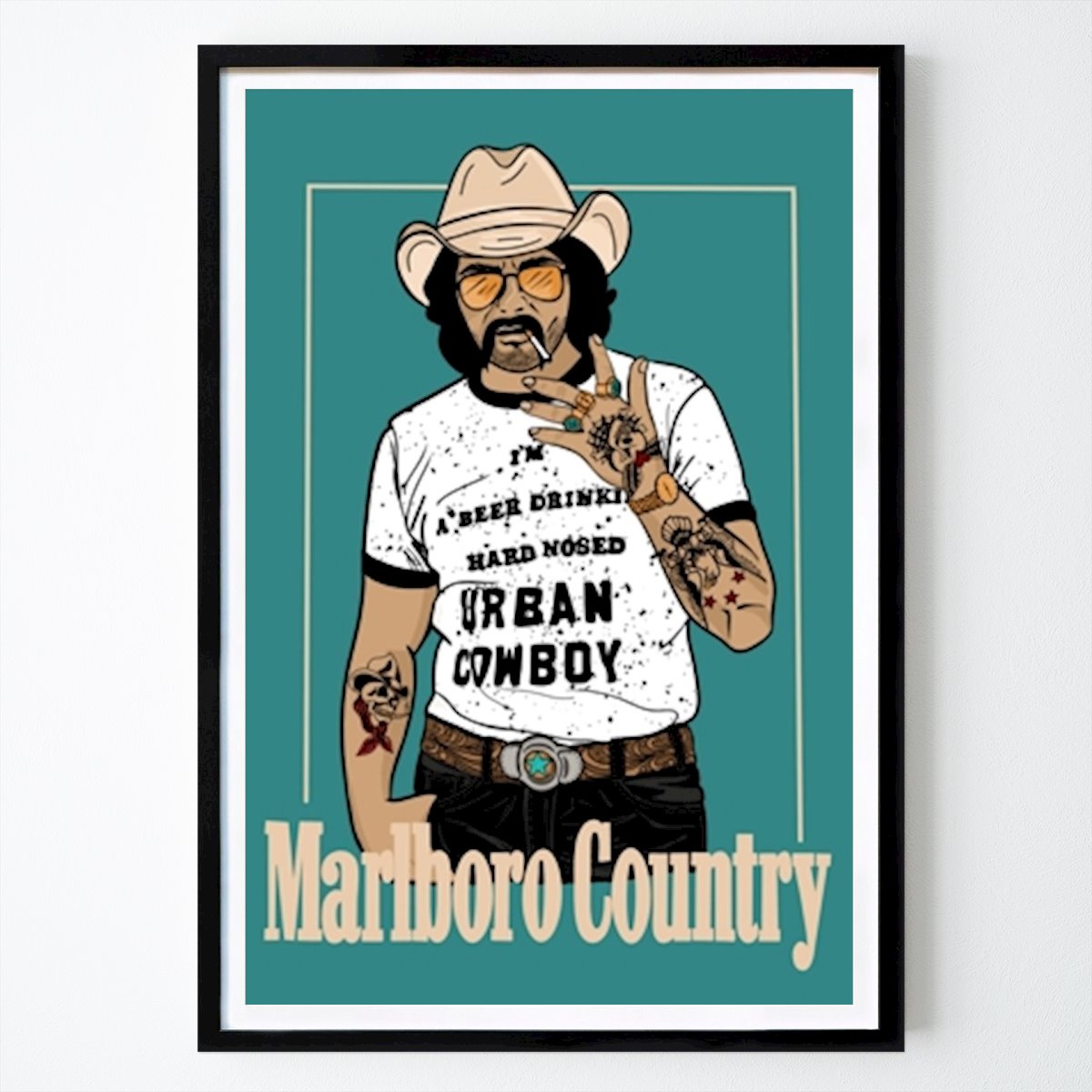Retro & Vintage Poster: Marlboro Country Man by Trøkk & Trash Co.