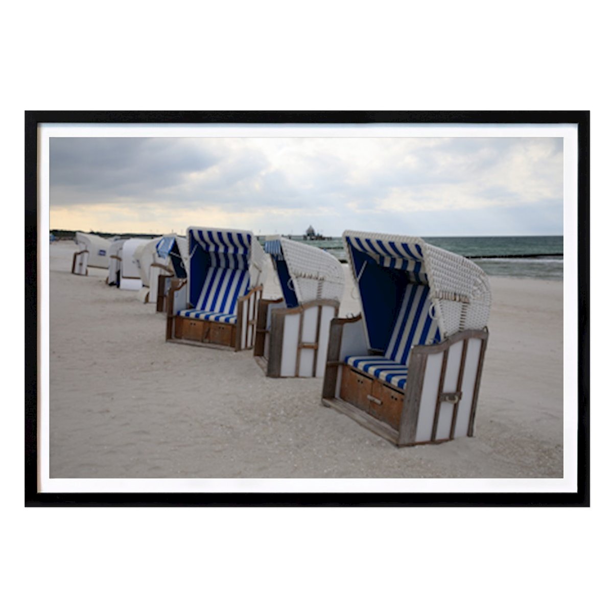 Príroda Plagát: Beach chairs Zingst Baltic Se od Tanja Daßler