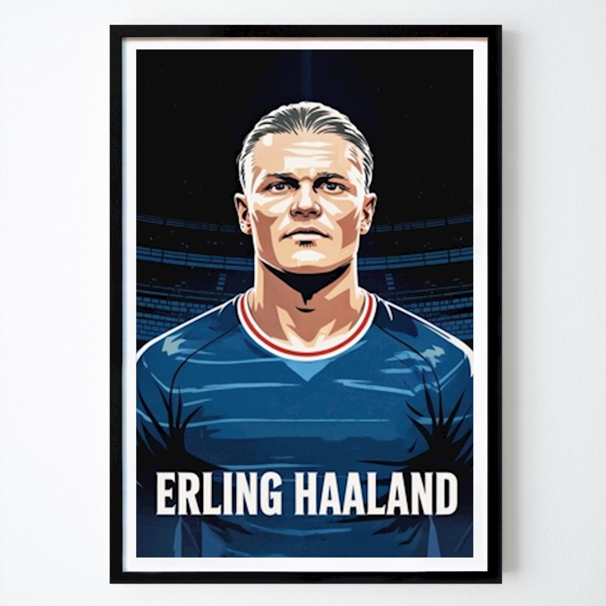 Fußball Poster: Erling Haaland von Football Kings Prints