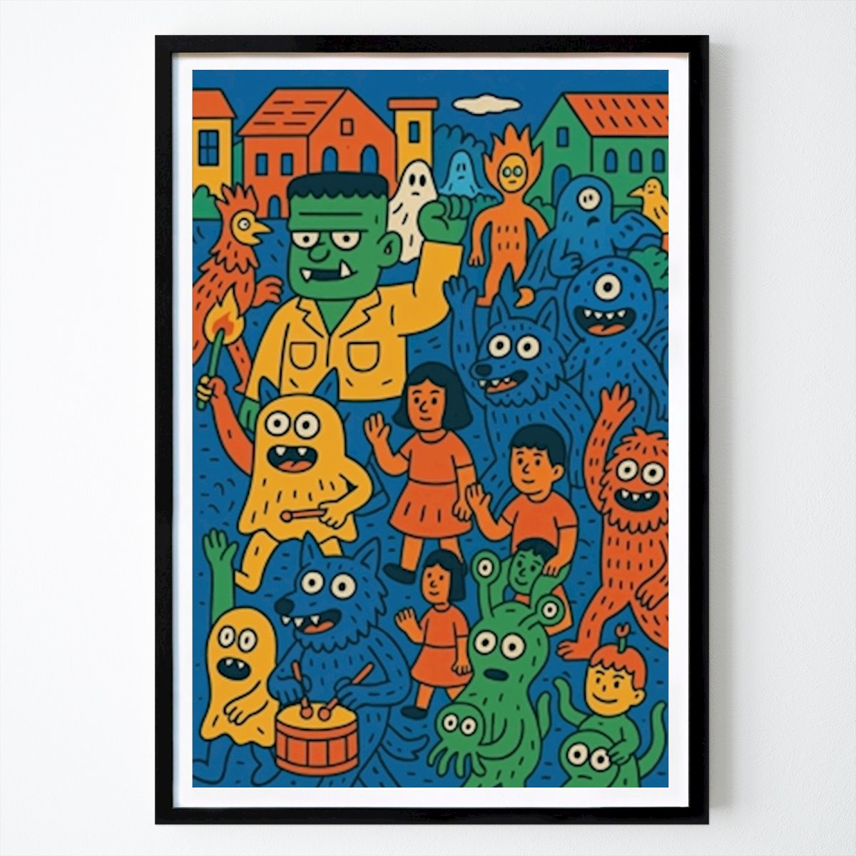 Retro & Vintage Poster: The Fun Parade by AI Art Posters