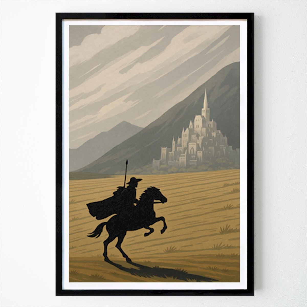 Art Poster: Minas Tirith Lord of the rings von Nicolas07