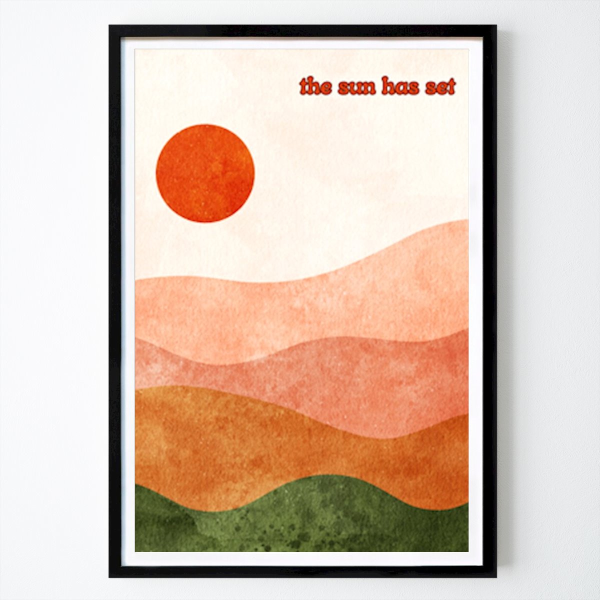 Pop Art Poster: The sun has set by Twin art