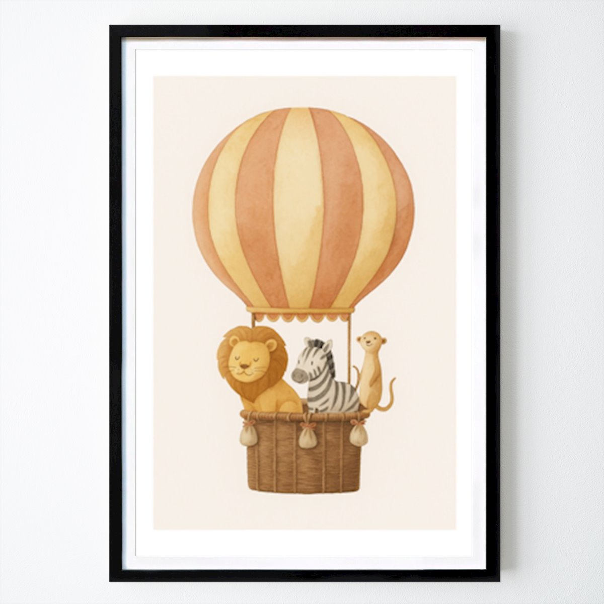 Barnrum Poster: Safari i Skyn av Kritsanee Wannawat