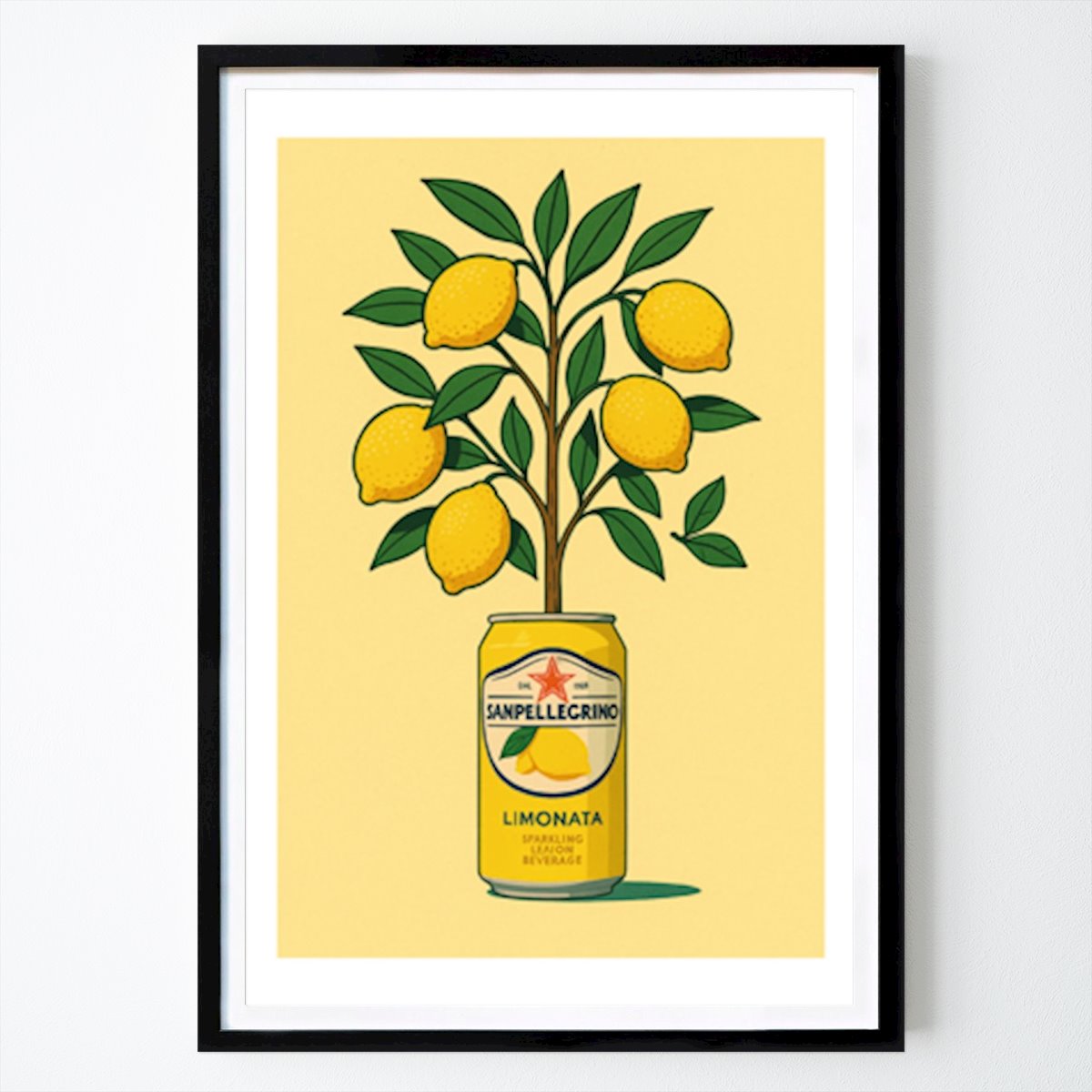 Pop Art Poster: Limonata Lemon Love by Kritsanee Wannawat