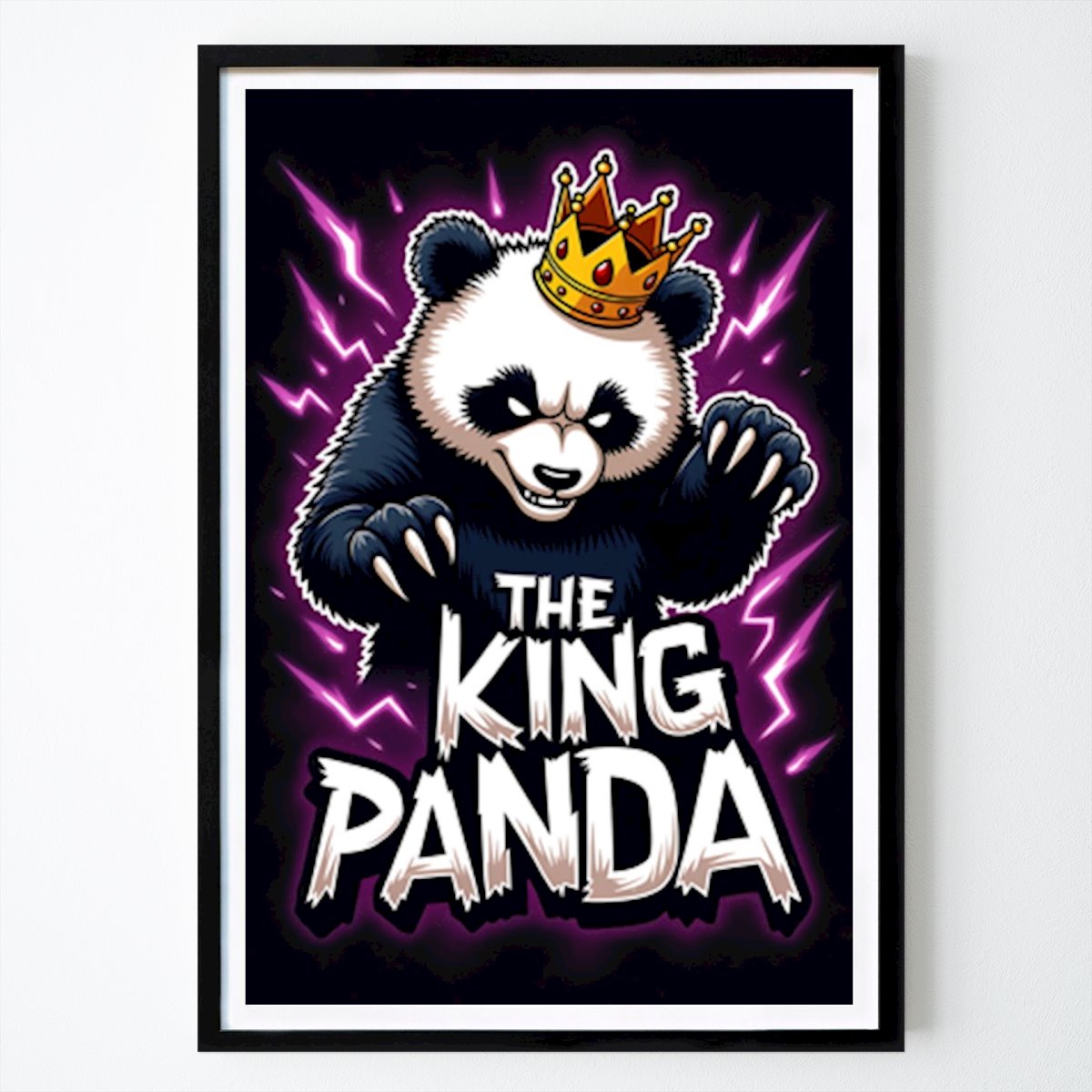 Illustration Affiche: Le dessin animé du roi panda par Coolbits Creative