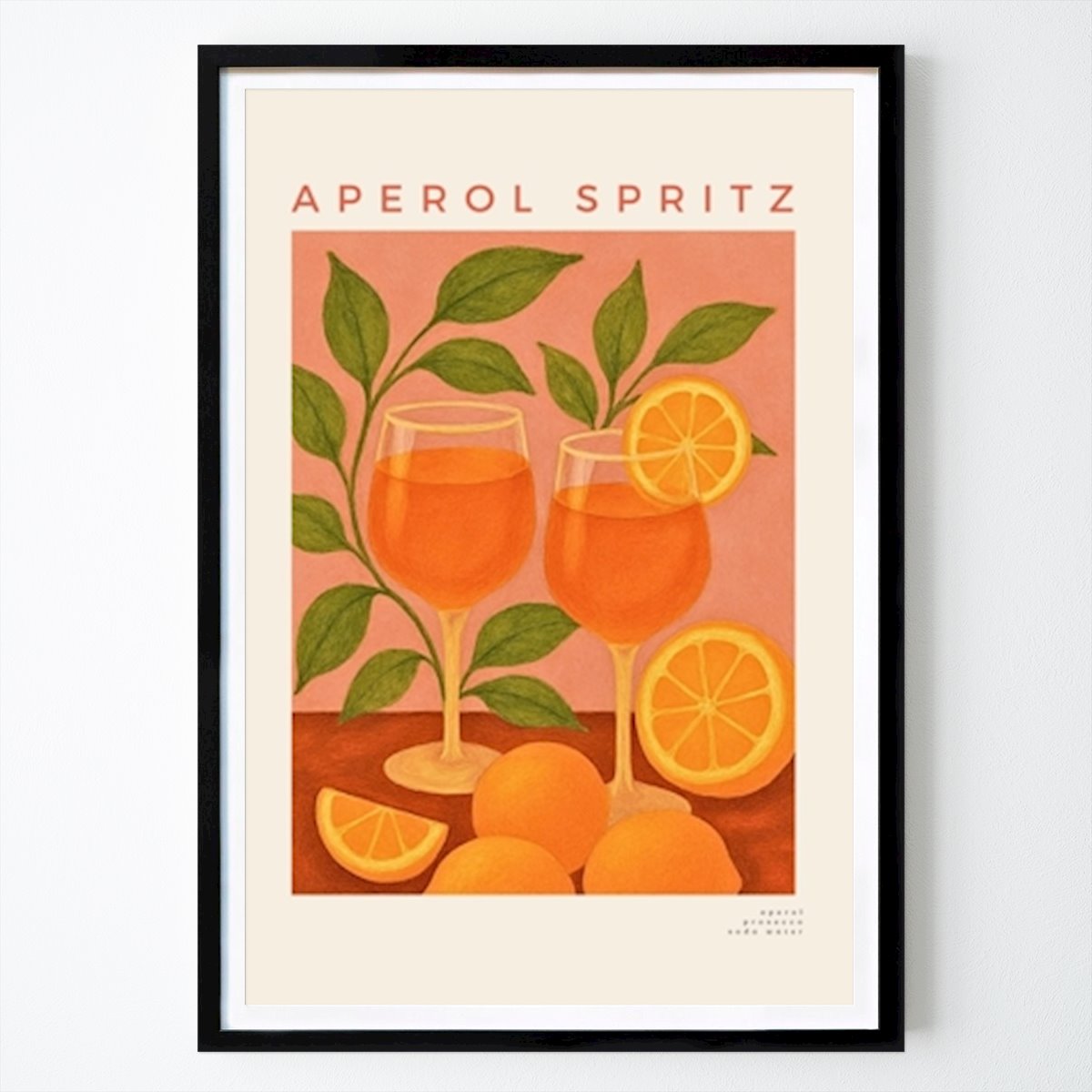 Keuken Poster: Aperol Spritz van Mathilda Bergstrand