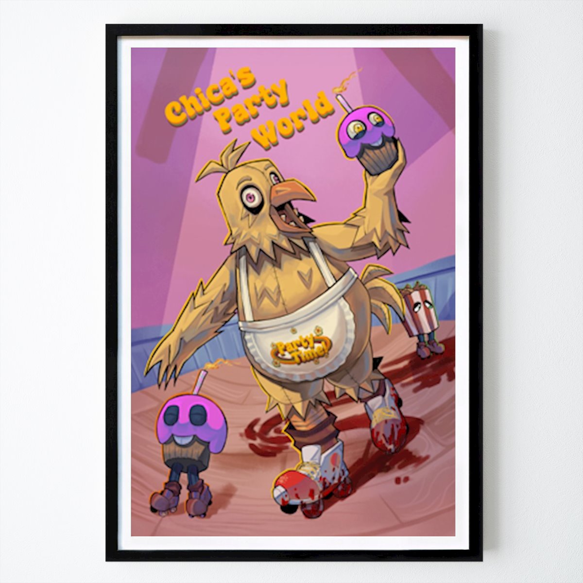 Illustration Poster: Chica’s Party World von Lissy2D