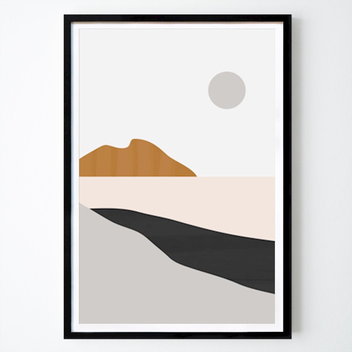 Byer & Steder Plakat: Minimal Art Landscape av ThingDesign