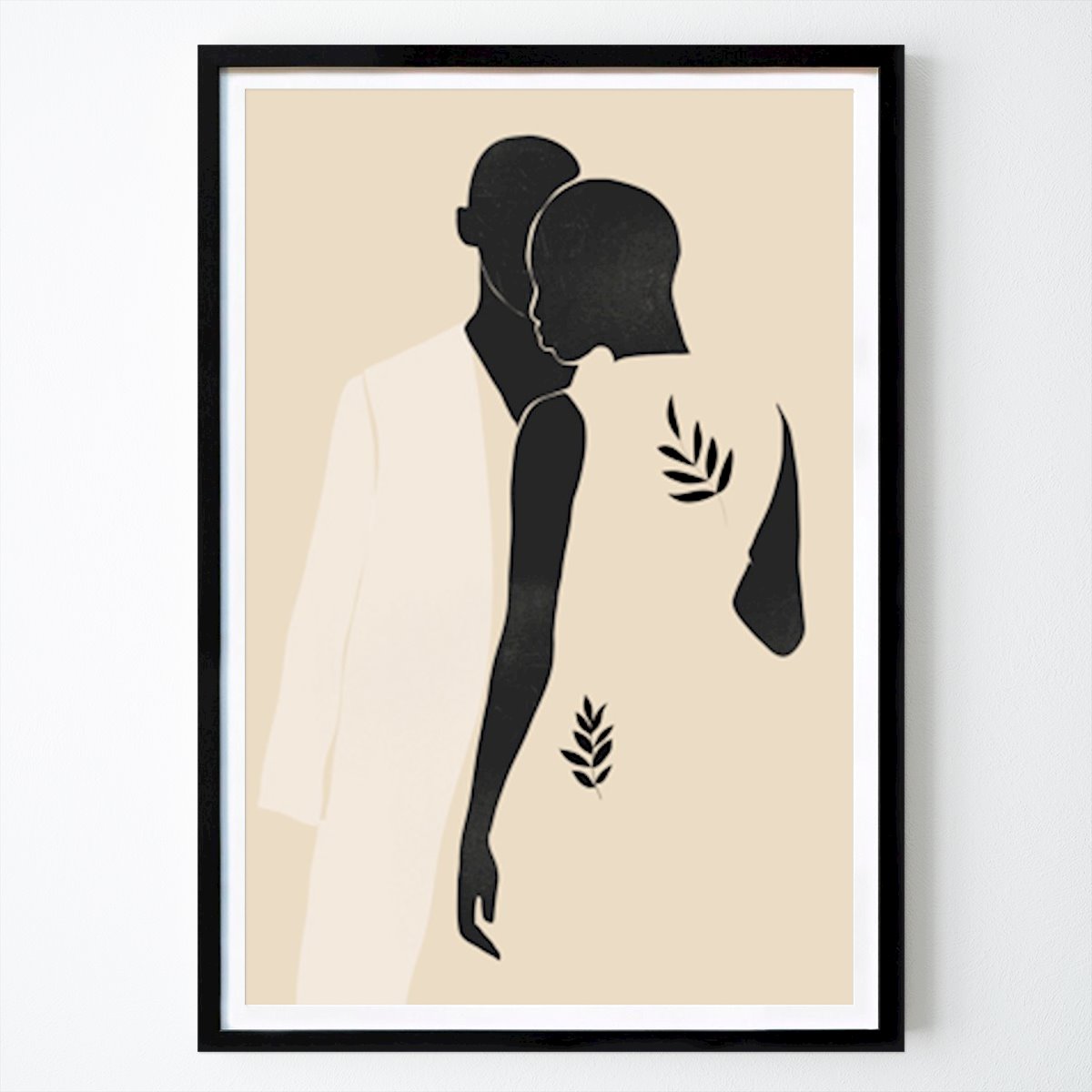 Abstraktní Plakát: Minimal Abstract Art Couple od ThingDesign