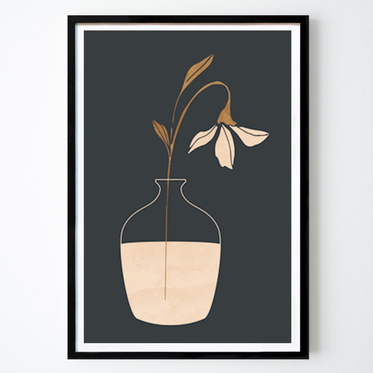 Botanisk Poster: Minimal Abstract Art Vase Flower av ThingDesign