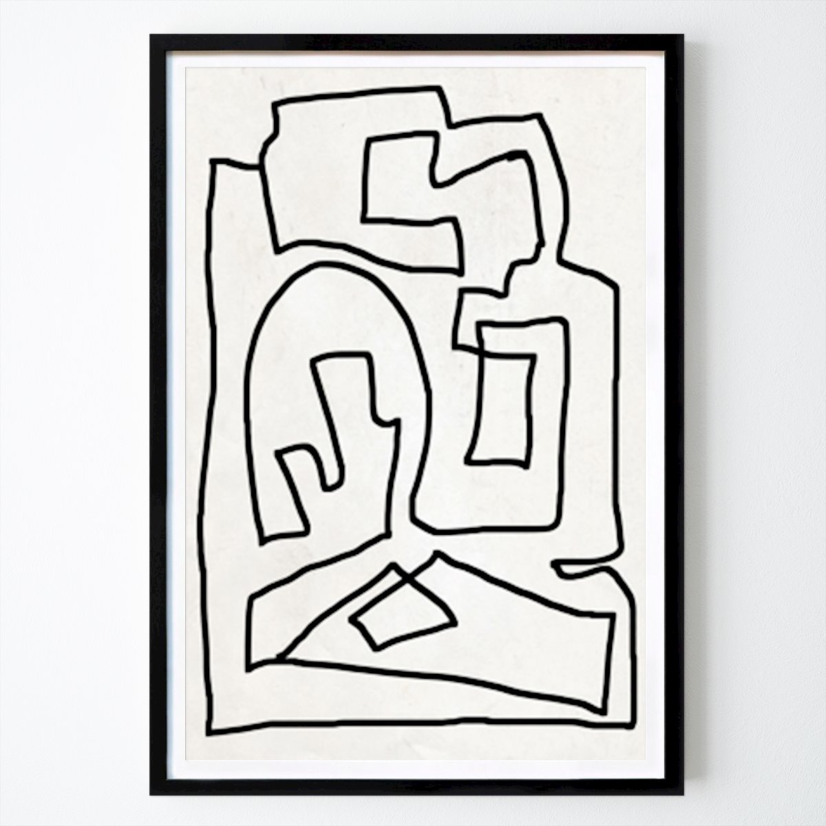 Line Art Poster: Abstract Line Art von ThingDesign