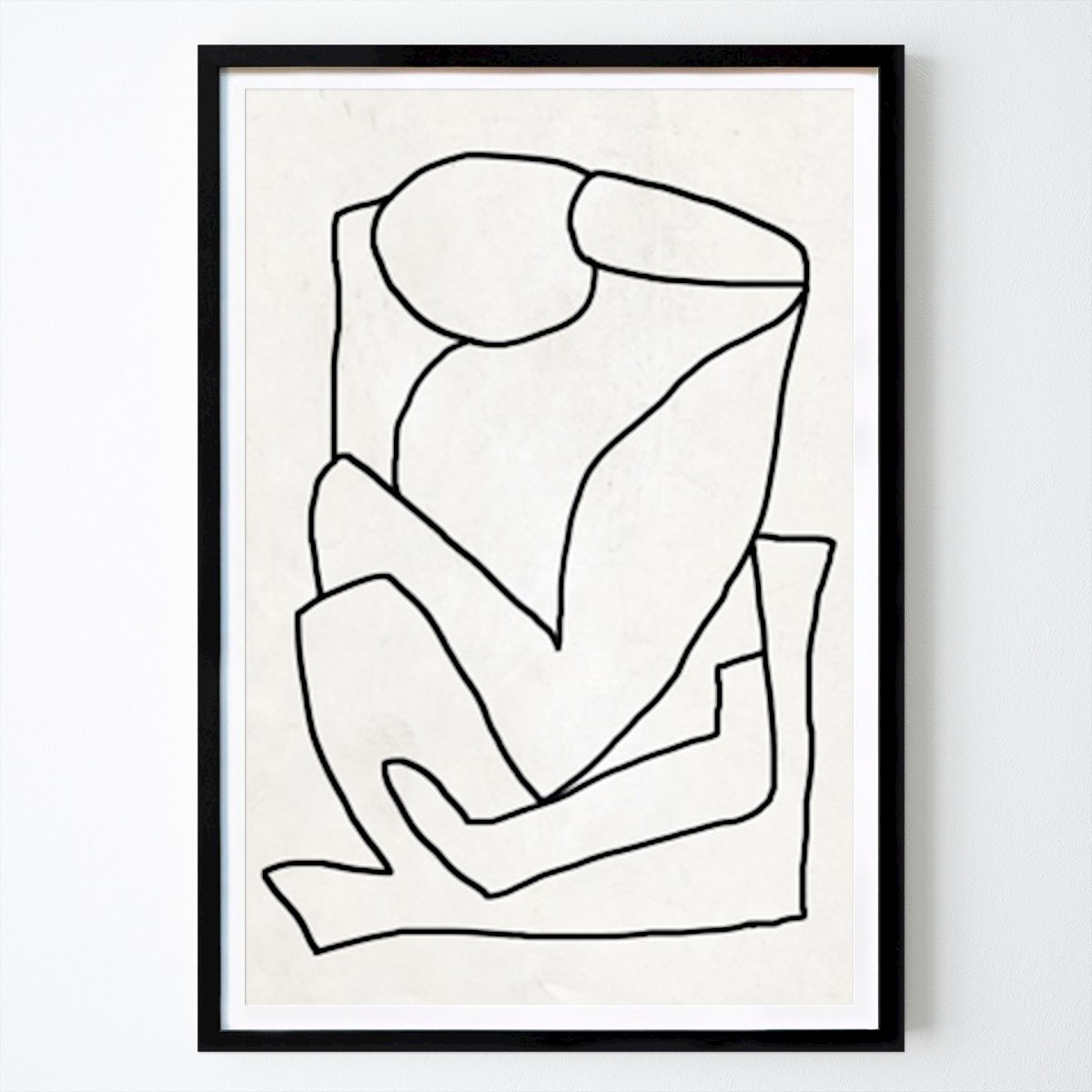 Grafika liniowa Plakat: Abstract Line Art autorstwa ThingDesign