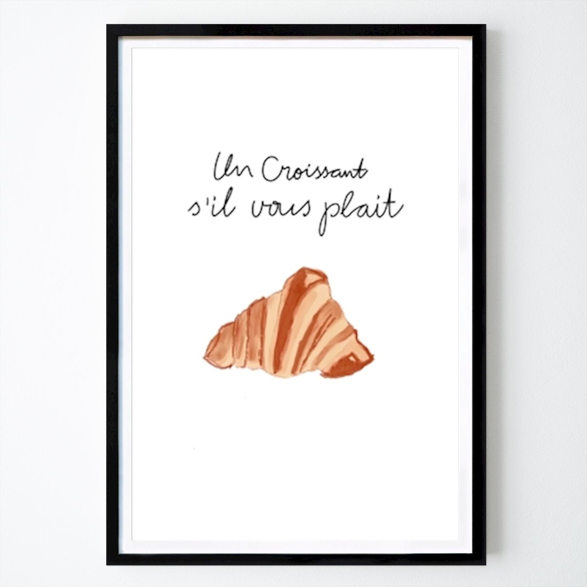 Kuchnie Plakat: Poproszę croissanta autorstwa Nicole Baumann