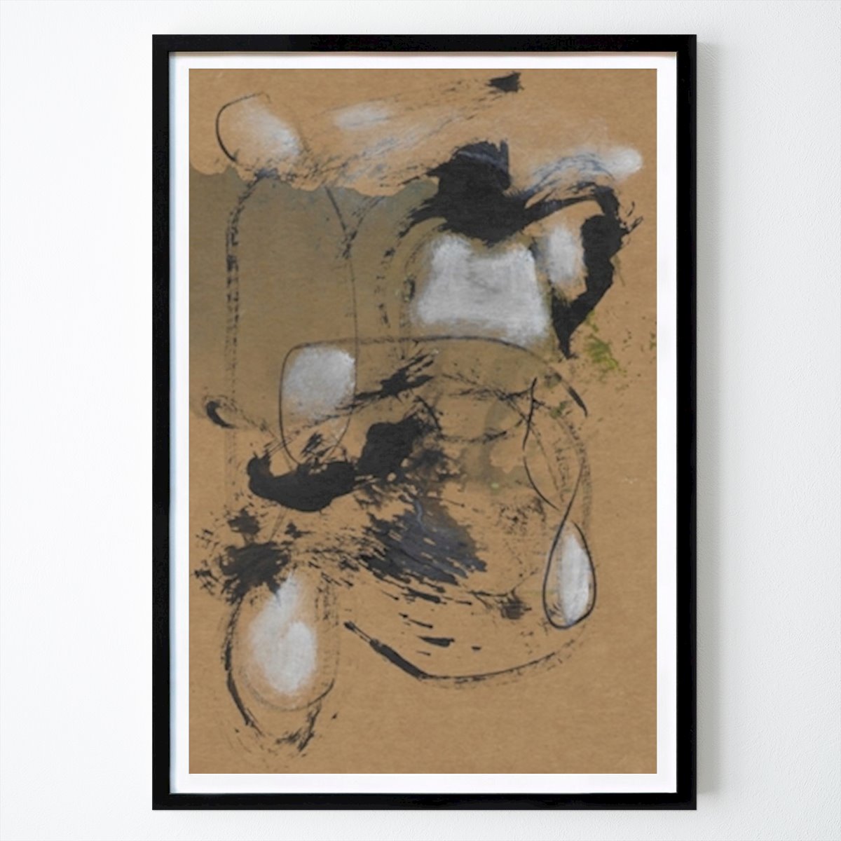 Illustration Poster: Stürmische Pinselstriche von Santhosh ch