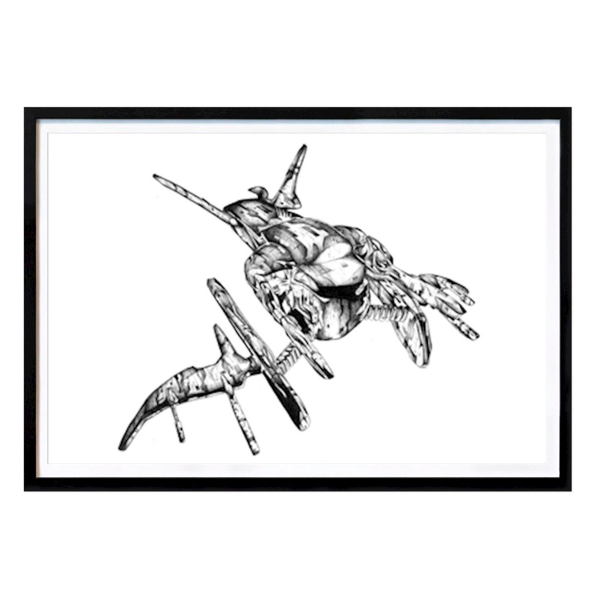 Futuristic Skimmer Poster von Kulik – Freizeit Wandbild – Printler