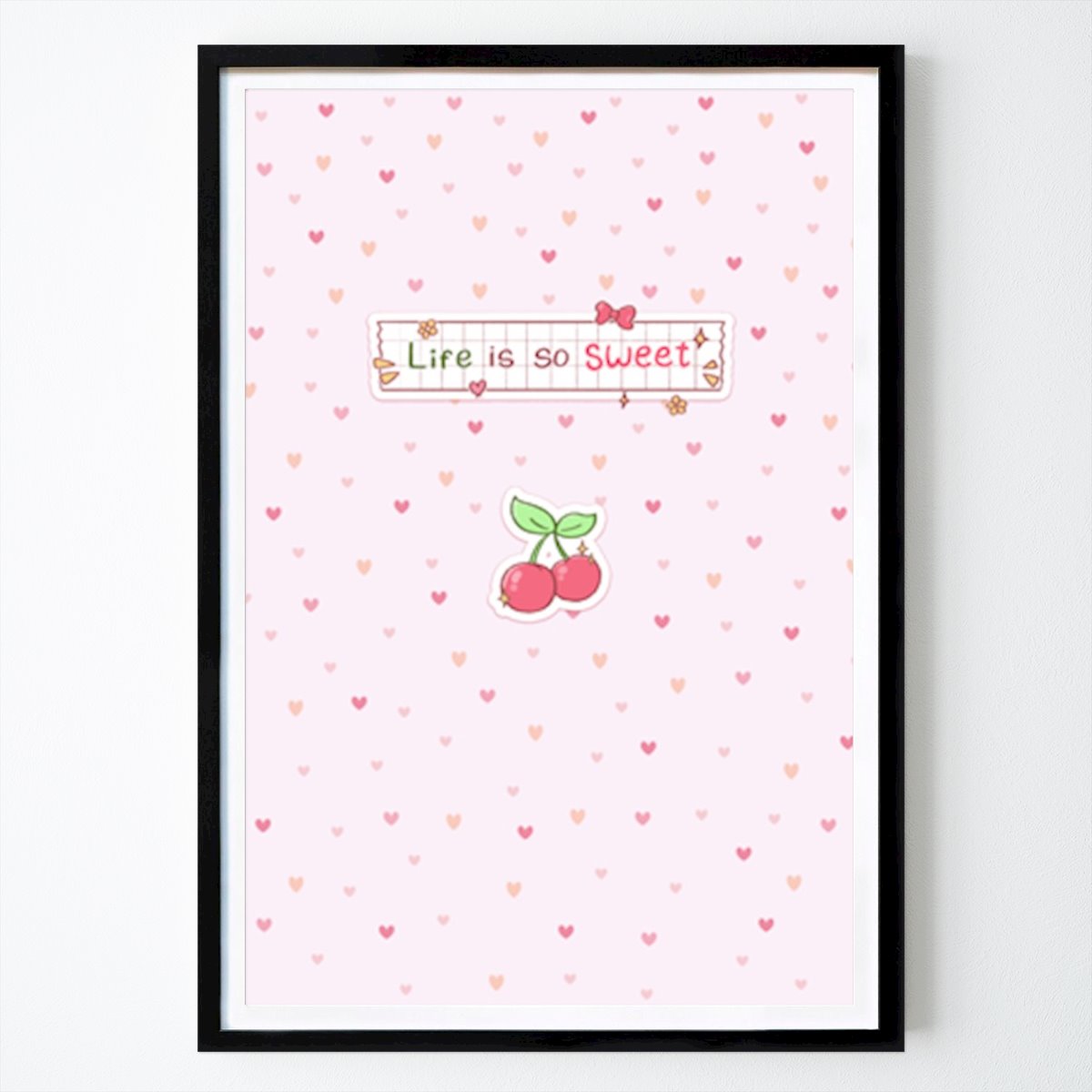 Citation & Text Poster: Sweet Cherry Bliss by Xuan Thai