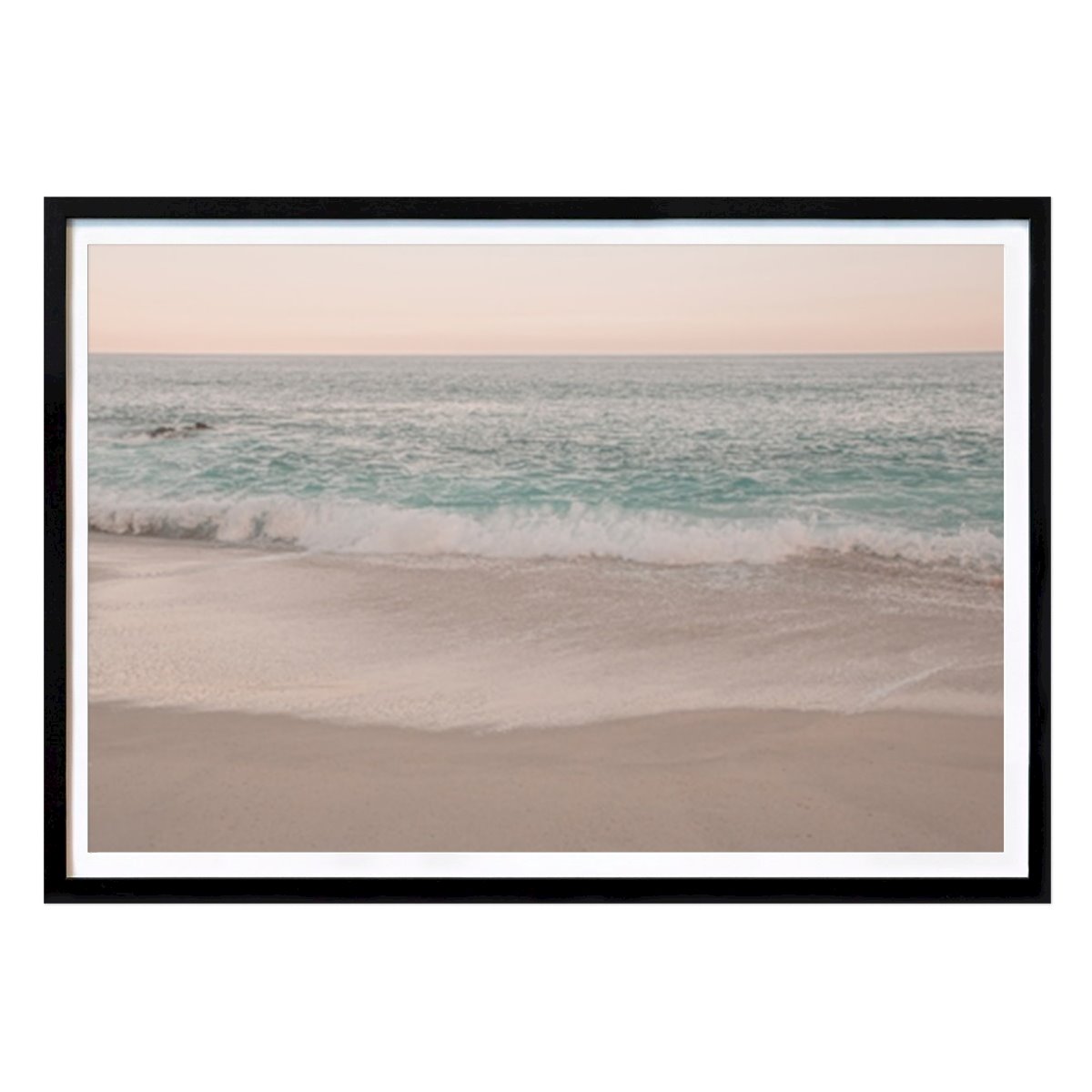 Retro & Vintage Póster: Serenas olas de playa de Monika Strigel