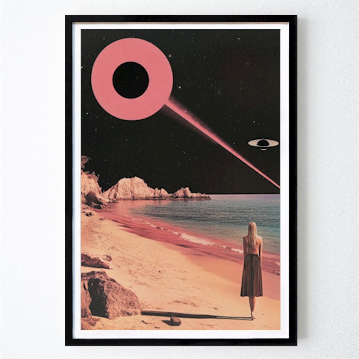 Italia Póster: A Woman on a Beach de Samantha Hearn