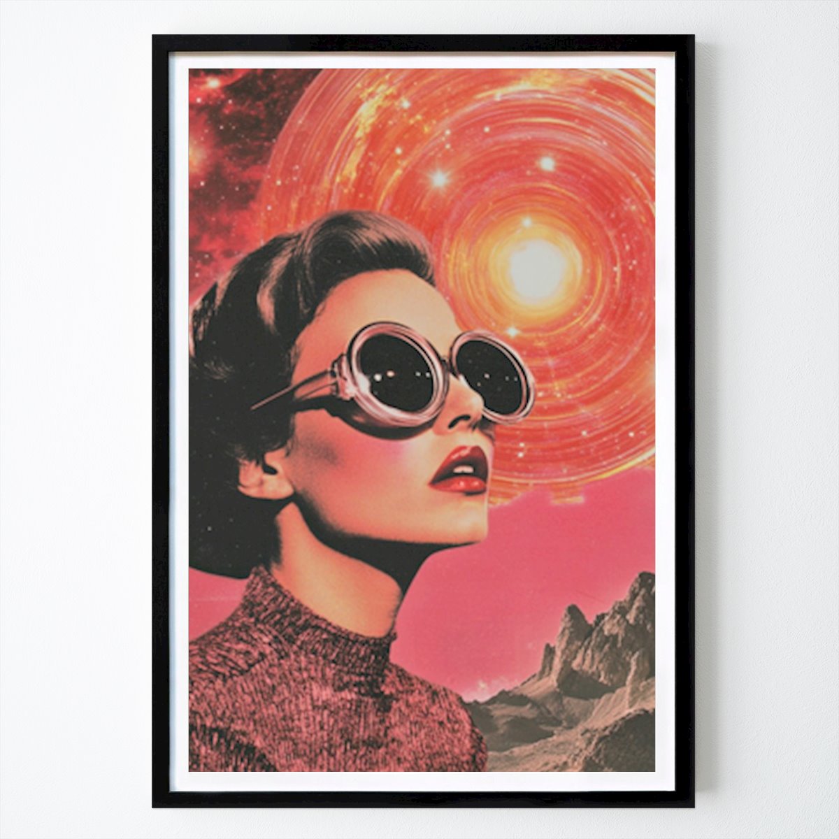 Retro & Vintage Plakát: Space Vision Vintage Collage od Samantha Hearn