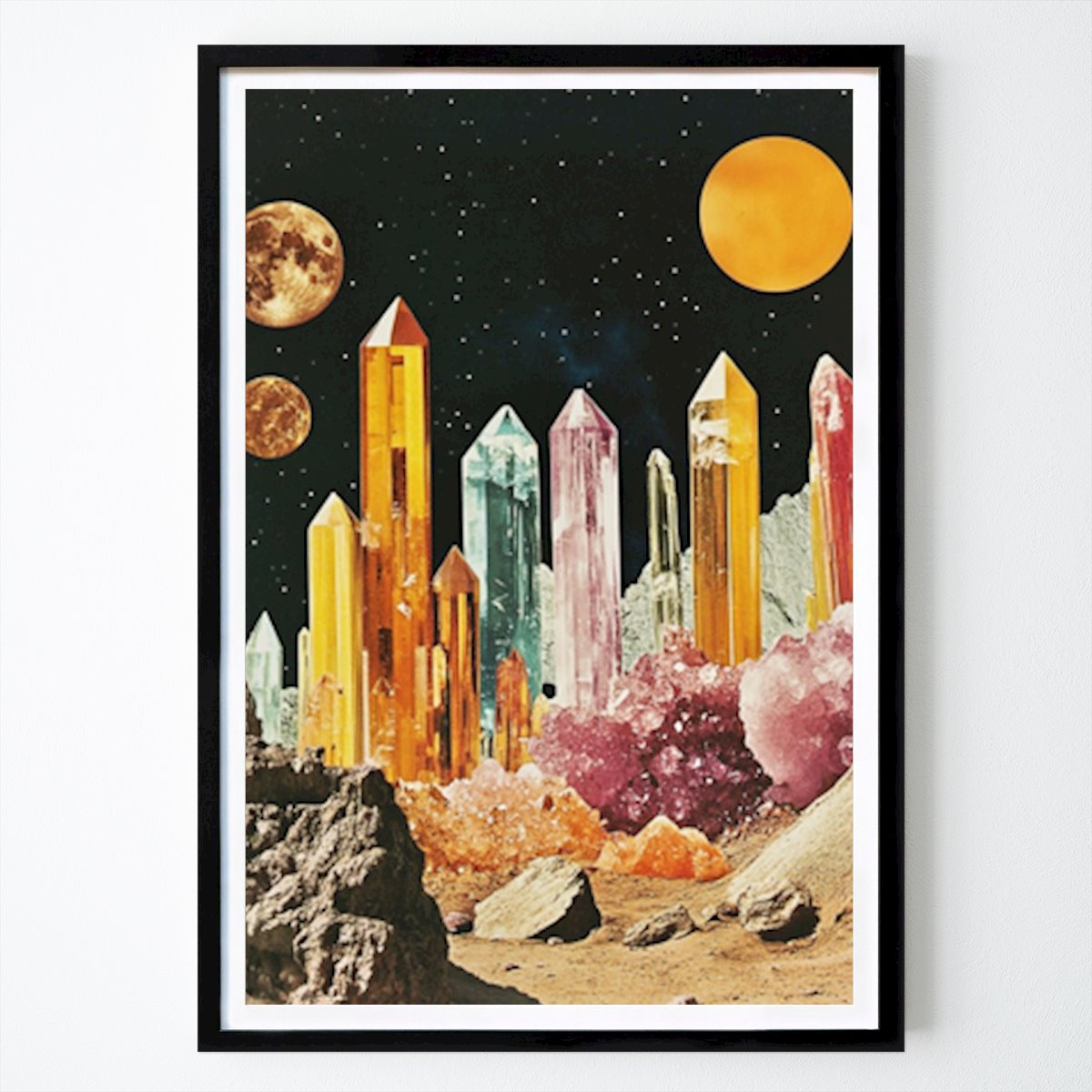 Sztuka Plakat: Crystal Collage autorstwa Samantha Hearn