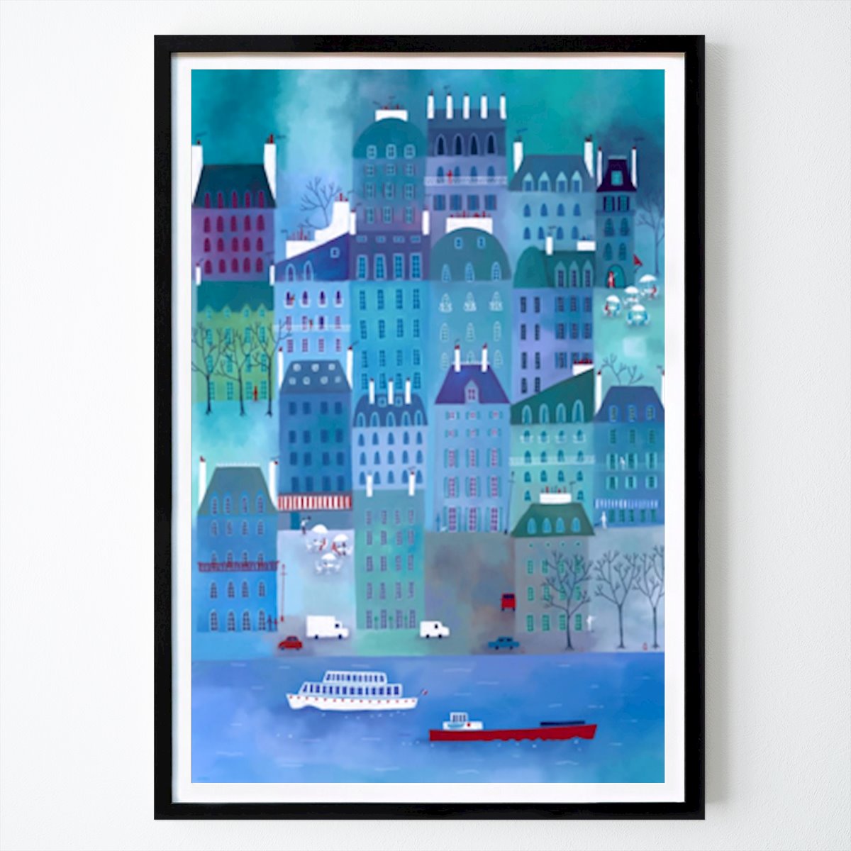 Landen & Steden Poster: Paris Blues van Nic Squirrell